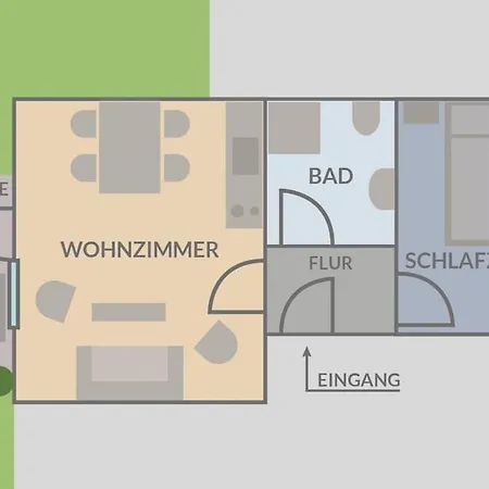 Gemuetliche 2 Zi-fewo Mit Terrasse, Strandnaehe, Wifi * Breege